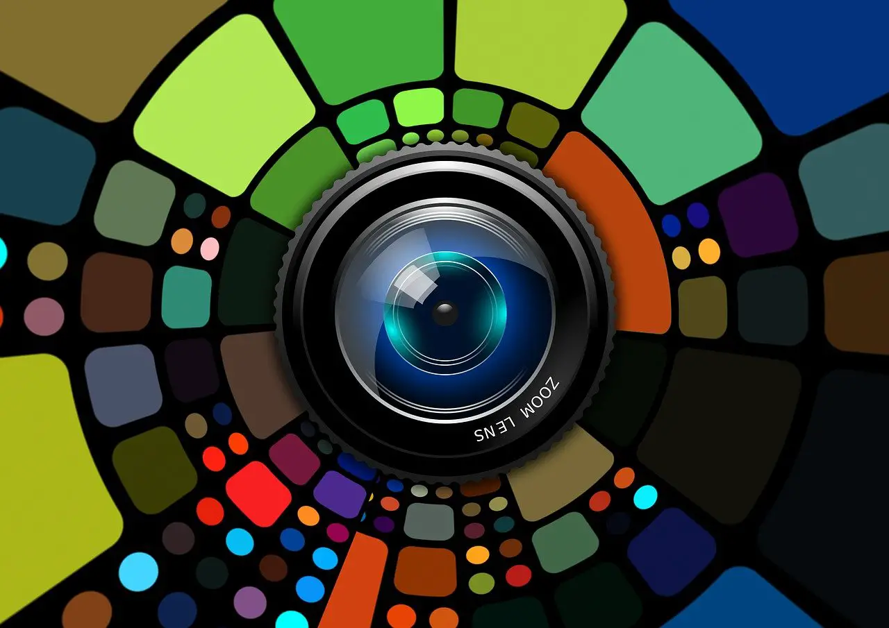 lens camera colorful background 582605